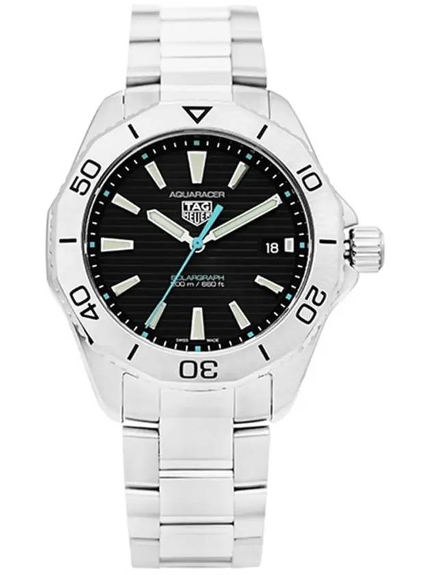 Aquaracer Professional 200 Solargraph Watch Silver Black - TAG HEUER - BALAAN 5