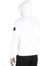 Men's Wappen Patch Cotton Hoodie White - STONE ISLAND - BALAAN 8