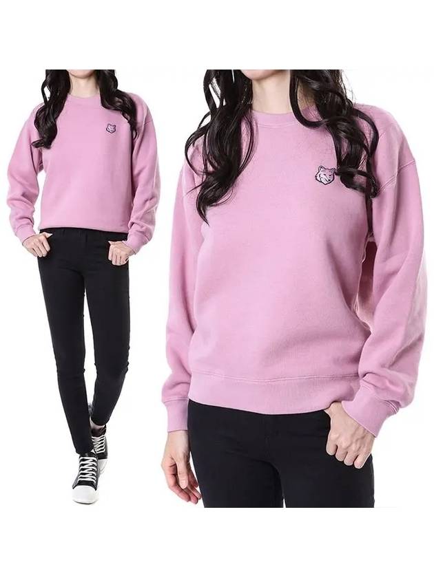 Bold Fox Head Patch Comfort Sweatshirt Pink - MAISON KITSUNE - BALAAN 3