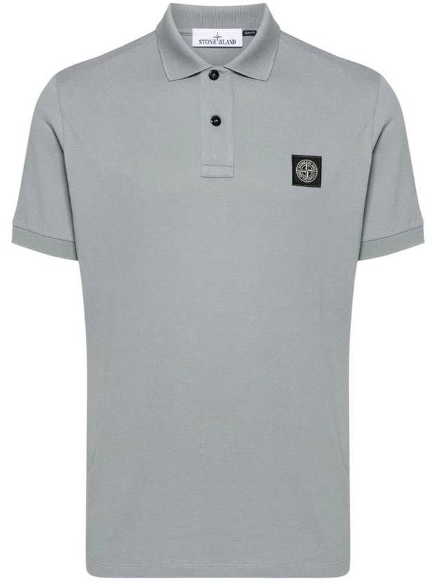 Stone Island Polo T Shirt 81152SC17 V0066 GRAY GREEN - STONE ISLAND - BALAAN 1