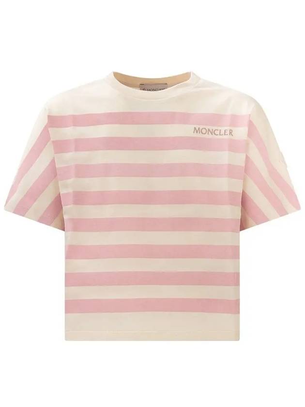 Kids Striped Short Sleeve T Shirt 8C00044899WA S05 - MONCLER - BALAAN 5