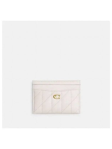 Pillow Quilted Card Wallet White - COACH - BALAAN 1