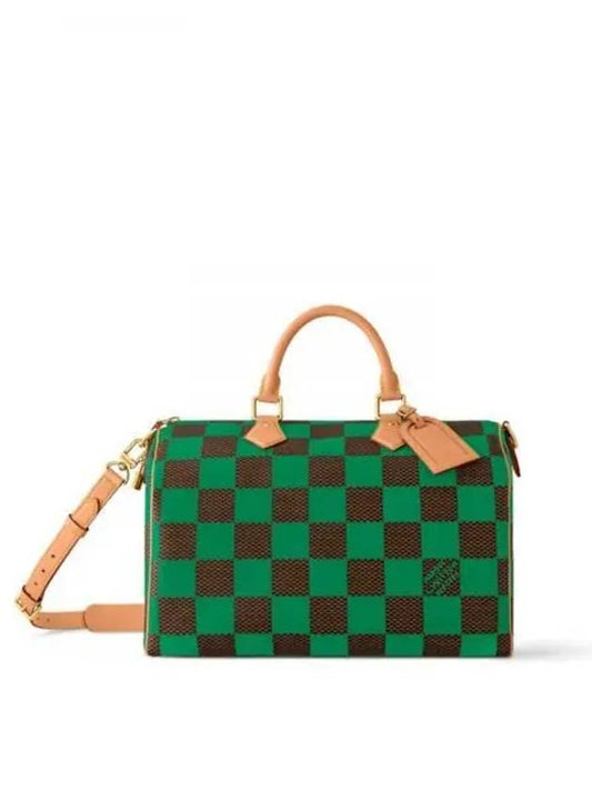 Speedy Bandouliere 40 Damier Pop Duffel Bag Green - LOUIS VUITTON - BALAAN 2