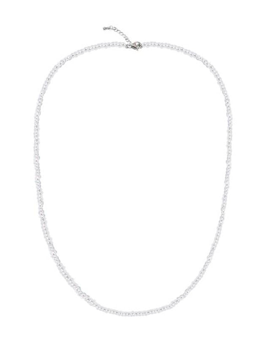 Silver tip clear ball necklace - ARCANE FUNK - BALAAN 2