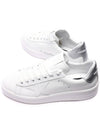 Men's Pure Star Silver Heel Low Top Sneakers White - GOLDEN GOOSE - BALAAN 7