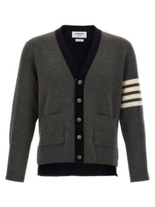 4 bar stripe intarsia knit cardigan MKC548BY1018 - THOM BROWNE - BALAAN 2