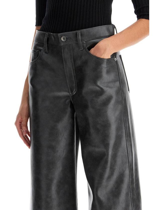 Agold Women s Recycled Leather Straight Pants Gray - AGOLDE - BALAAN 5