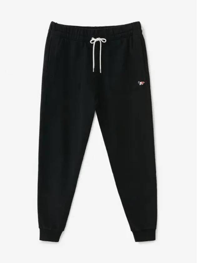 Men's Tricolor Fox Patch Track Pants Black - MAISON KITSUNE - BALAAN 2