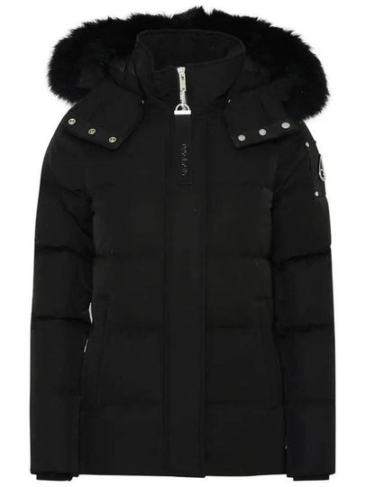 Women's Astoria Down Jacket Black Fur Black - MOOSE KNUCKLES - BALAAN 2