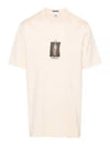 30/2 Mercerized Jersey Twisted Graphic Short Sleeve T-Shirt Beige - CP COMPANY - BALAAN 2