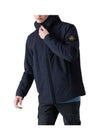 Men's Soft Shell Pure Insulation Technology Primaloft Hooded Jacket Navy - STONE ISLAND - BALAAN 2