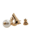 Ferragamo Women s Pearl Gancini Earrings 76 0780 EAR NEWGAN PORO PERLA 0776601 - SALVATORE FERRAGAMO - BALAAN 5