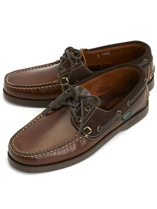 Bath Suede Boat Shoes Brown - PARABOOT - BALAAN 2