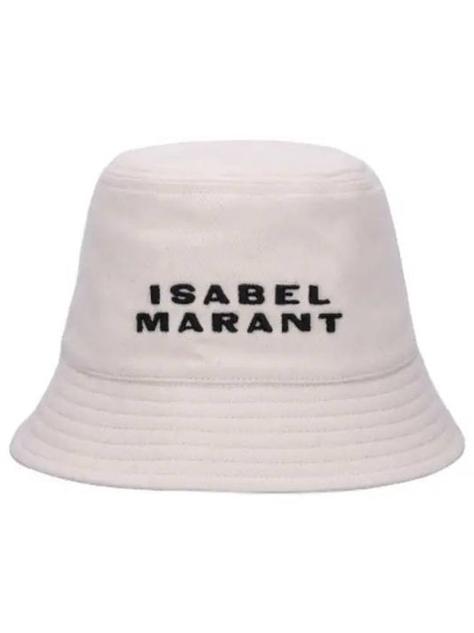 Hailey logo bucket hat ecru - ISABEL MARANT - BALAAN 1