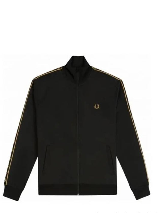 Fred Perry Essential Tape Track Jacket Black J4575 - FRED PERRY - BALAAN 1