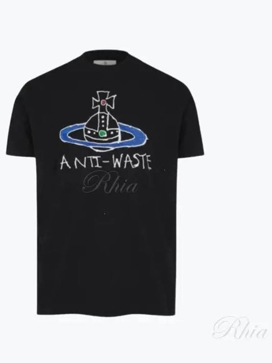 Anti Waste Short Sleeve T-Shirt Black - VIVIENNE WESTWOOD - BALAAN 2