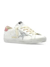 Superstar Pink Tab Leather Low Top Sneakers White - GOLDEN GOOSE - BALAAN 2