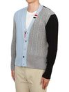 Single Breasted Button Cardigan - THOM BROWNE - BALAAN 4