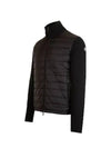 Men's Mix Lightweight Padded Cardigan Black - MONCLER - BALAAN 7