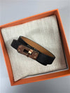 Mini Kelly Double Tour Leather Bracelet - HERMES - BALAAN 3