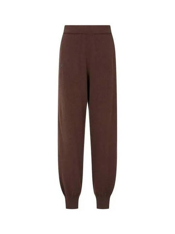 Unisex recycled cashmere track pants brown - PANGAIA - BALAAN 1