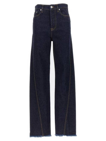 Denim Straight Pants RWTR0001D006A2329 Blue - LANVIN - BALAAN 1