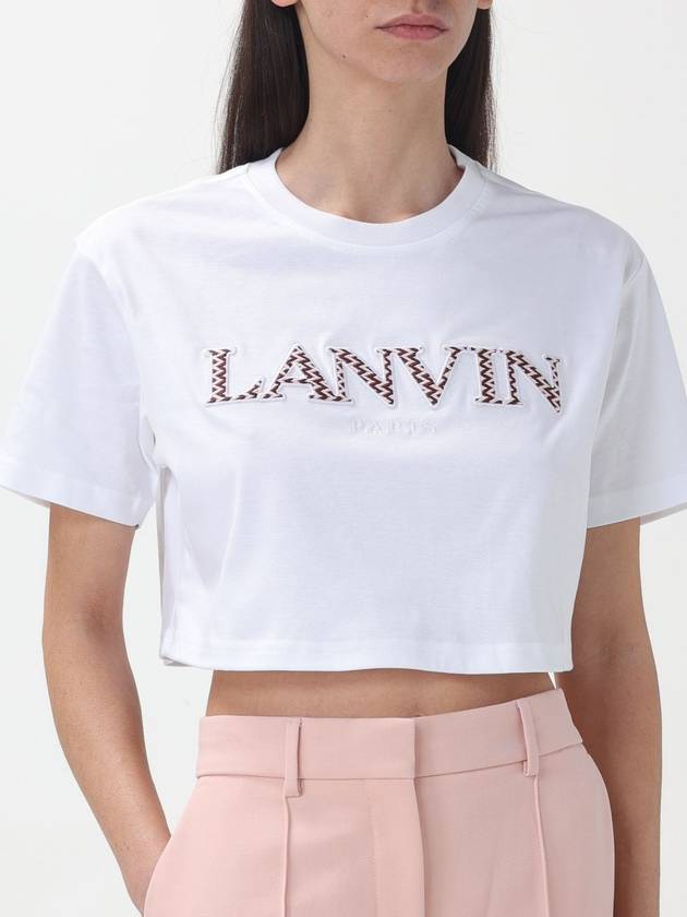 T-shirt cropped Lanvin in cotone - LANVIN - BALAAN 5