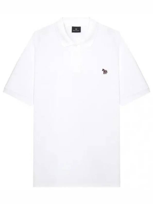 Regular fit zebra wappen short sleeve polo t shirt - PAUL SMITH - BALAAN 1