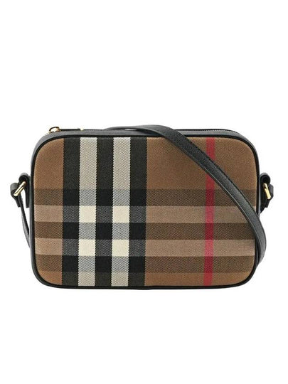 Checked Leather Camera Cross Bag Brown - BURBERRY - BALAAN 2