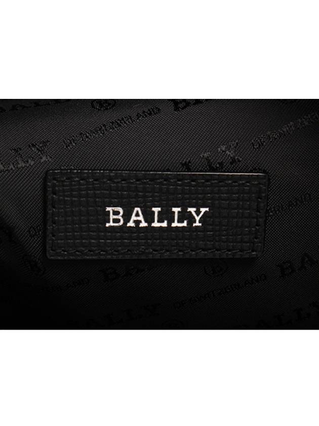 Puston Logo Patch Nylon Sling Messenger Bag Black - BALLY - BALAAN 9