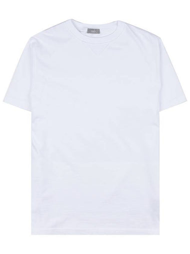 Couture Embroidered Logo Short Sleeve T-Shirt White - DIOR - BALAAN 1