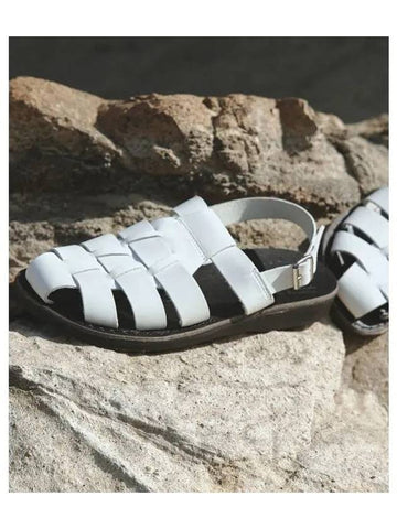 SANDALS NO 1041 MICHAEL whiteBLACK Unisex - JERUSALEM - BALAAN 1