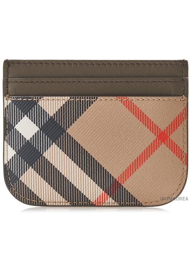 Check Card Wallet Beige - BURBERRY - BALAAN 4