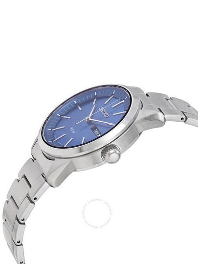 Seiko Solar Blue Dial Stainless Steel Men's Watch SNE525P1 - SEIKO - BALAAN 2