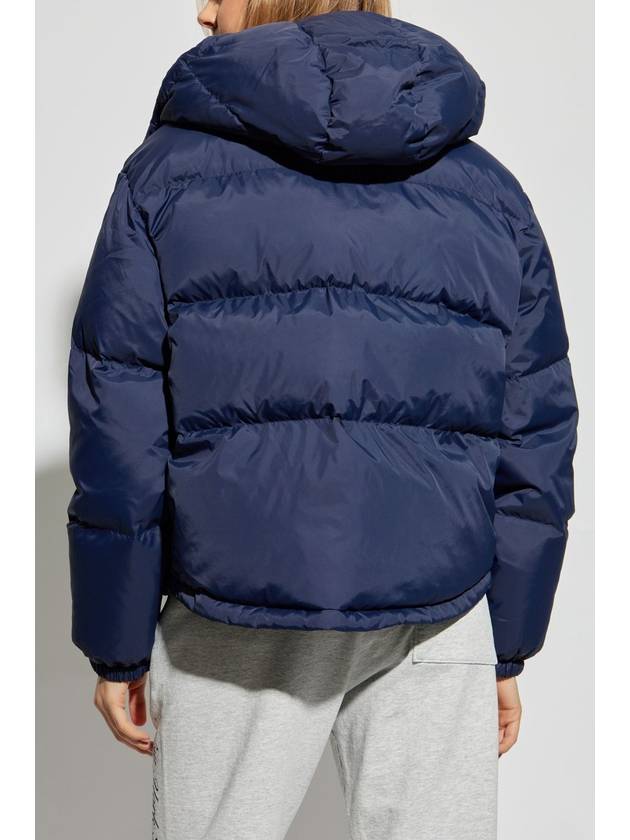 Sporty & Rich Puffer Jacket From The Countryside Collection, Unisex, Navy Blue - SPORTY & RICH - BALAAN 4