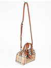 Check Mini Bowling Bag Archive Beige Briar Brown - BURBERRY - BALAAN 7