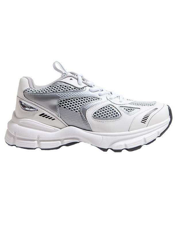 Marathon Runner Low Top Sneakers White Silver - AXEL ARIGATO - BALAAN 1