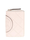 Fleming Soft Leather Half Wallet Pink - TORY BURCH - BALAAN 1