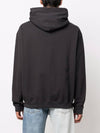 Reverse Embroidery Logo Cotton Hoodie Black - MAISON MARGIELA - BALAAN 6