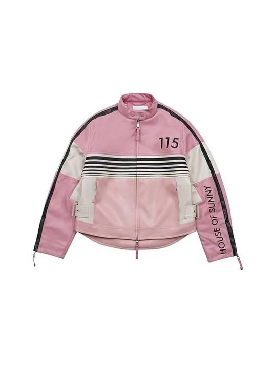 Women's The Racer Bomber Jacket Pink - HOUSE OF SUNNY - BALAAN 2