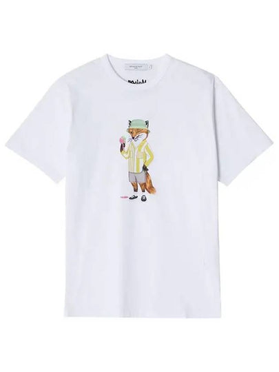 Dressed Fox Regular Short Sleeve T-Shirt White - MAISON KITSUNE - BALAAN 2