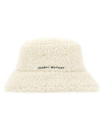 Denji Bucket Hat White - ISABEL MARANT - BALAAN 1