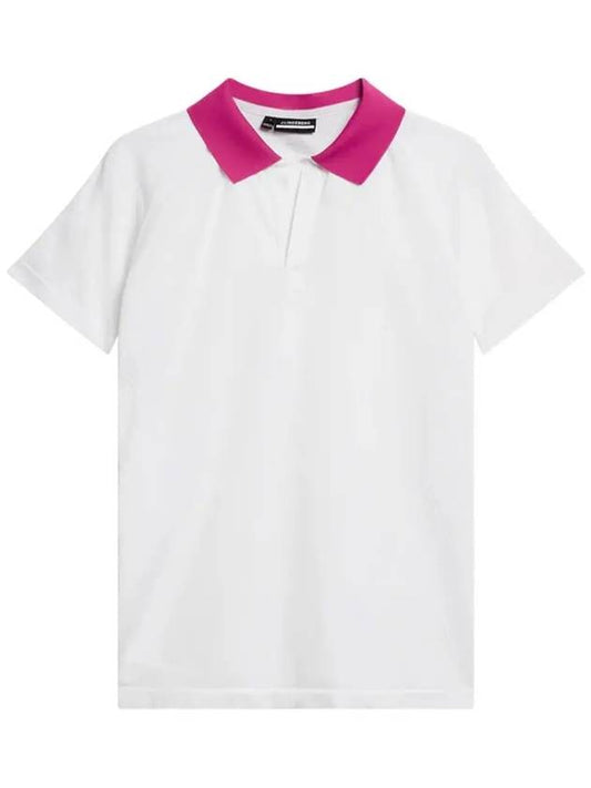 Baily Seamless Short Sleeve Polo Shirt White - J.LINDEBERG - BALAAN 2