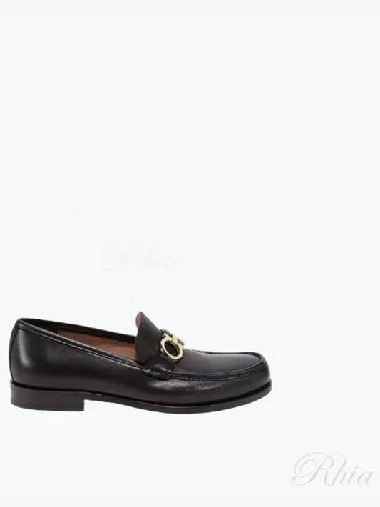 Rolo Gancini Loafers Black - SALVATORE FERRAGAMO - BALAAN 2