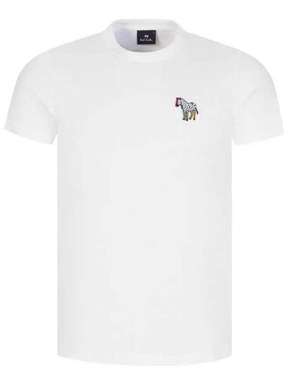 Zebra Patch Short Sleeve T-Shirt White - PAUL SMITH - BALAAN 2