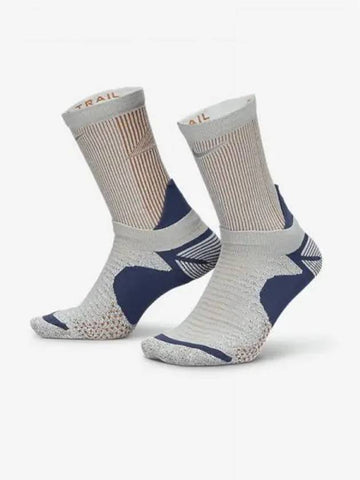 Dry Fit Trail Running Crew Socks Glacier Blue Midnight Navy Dark Russet CU7203 474 700224 - NIKE - BALAAN 1