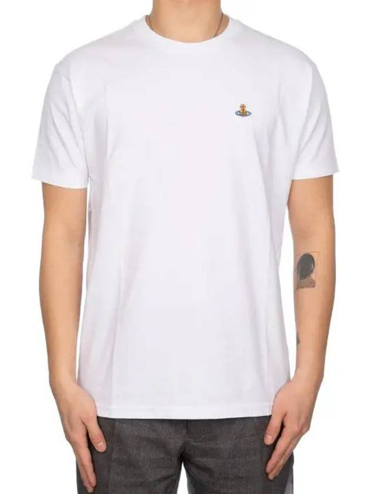 Logo embroidered short sleeve t shirt white 3G010006 - VIVIENNE WESTWOOD - BALAAN 2