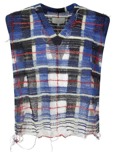 Knit Vest S67FB0025S18322 001F BLUE - MAISON MARGIELA - BALAAN 2