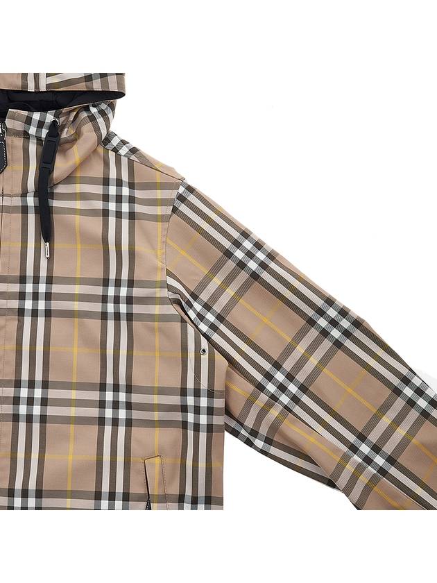 Vintage Check Reversible Hooded Jacket Beige - BURBERRY - BALAAN 8