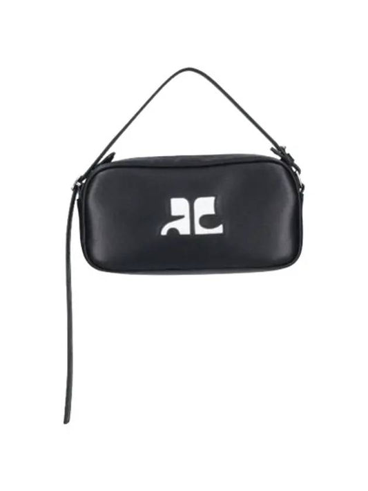 Reedition Baguette Leather Shoulder Bag Black - COURREGES - BALAAN 2